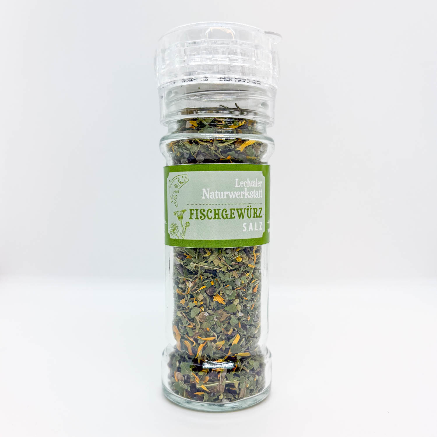Kräutersalz in der Mühle "Fisch"